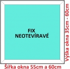 Plastov okna FIX SOFT rka 55 a 60cm x vka 35-60cm